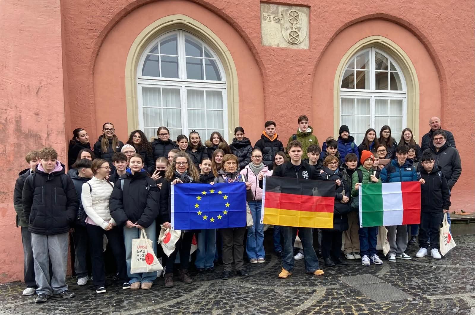 Austausch von Schülerinnen und Schüler aus Caprino Veronese mit der Christian-Erbach-Realschule Plus Gau-Algesheim.