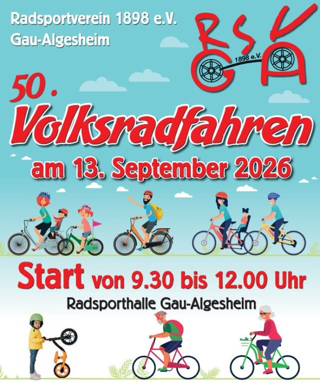 Teilnahme am 50. Volksradfahren
